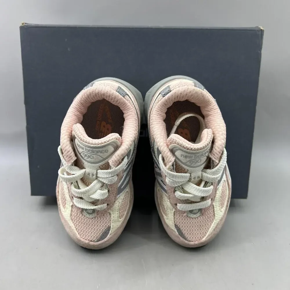 New Balance 990v6 Shoes Kids Size 5.5 W Pink Suede Running Comfort Baby Sneakers